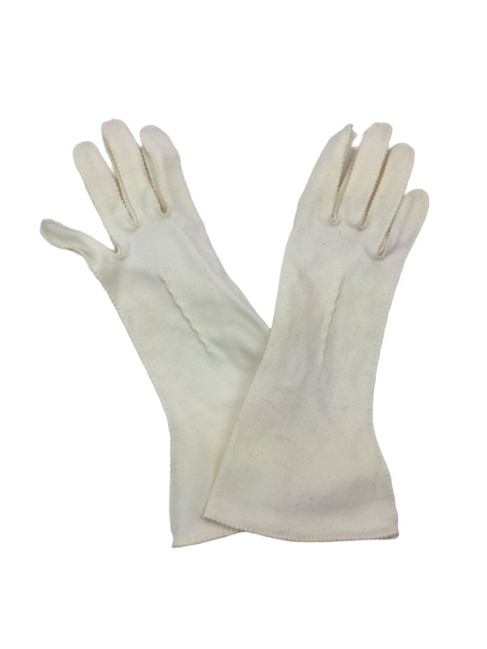Vintage 50s Women's Ivory Gloves Church 10.25" Accessories